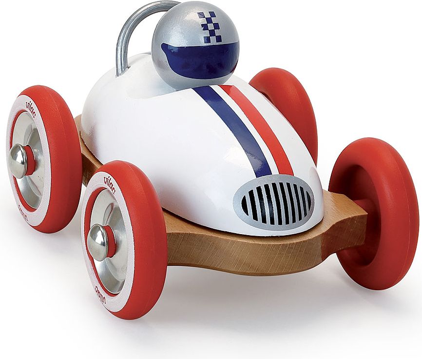 Vilac Dřevěné auto Roadster vintage bílé - obrázek 3