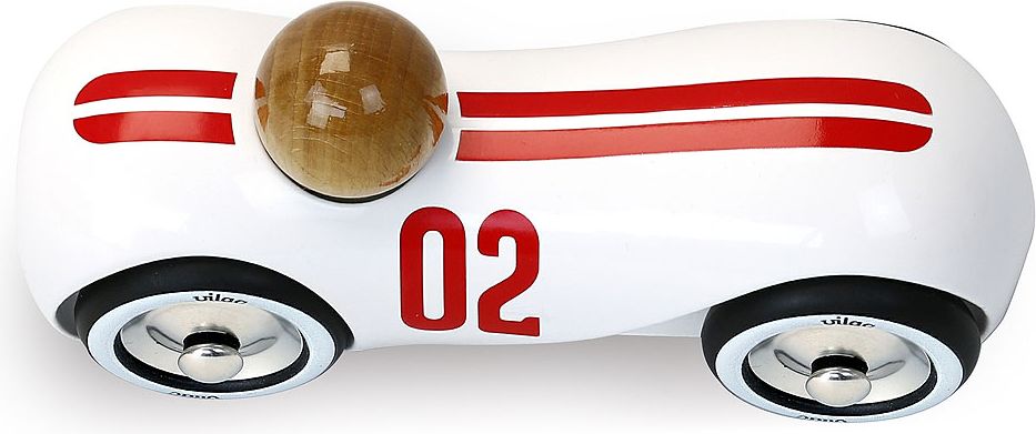 Vilac Dřevěné auto Streamline vintage bílé - obrázek 4