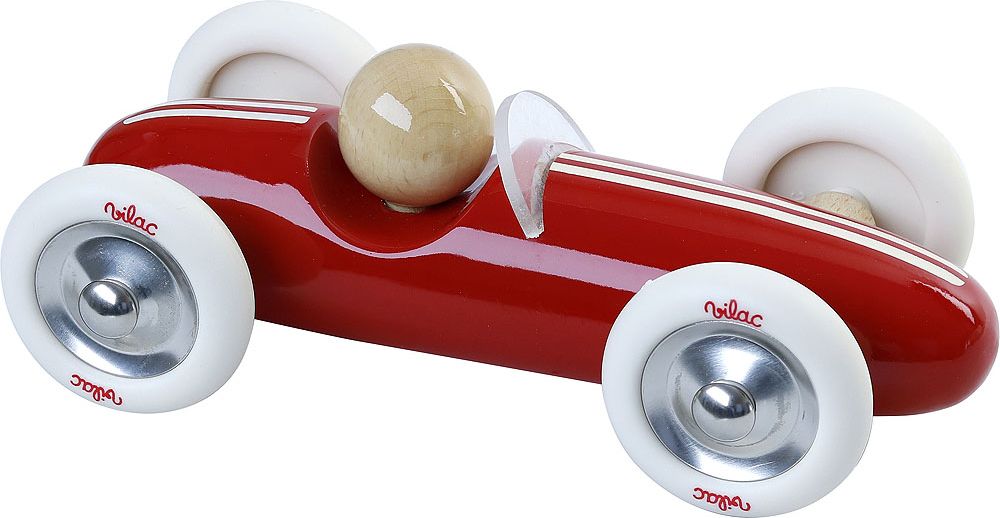 Vilac Dřevěné auto velké Grand prix vintage červené - obrázek 3