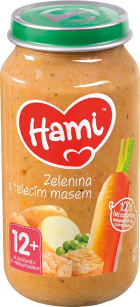 6x HAMI Roláda - zelenina a telecí maso (250 g) - maso-zeleninový příkrm - obrázek 2