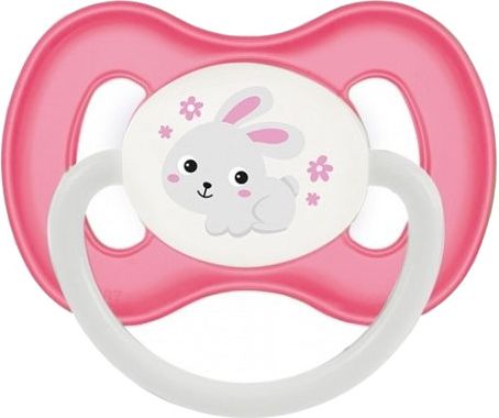 CANPOL BABIES Dudlík kaučukový třešinka 6-18m Bunny & Company růžová - obrázek 1