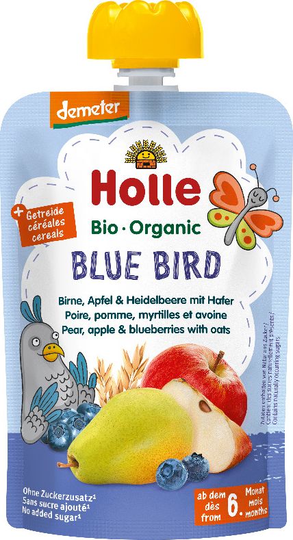 Ovocné pyré - BLUE BIRD BIO pro děti 100 g Holle Holle - obrázek 1