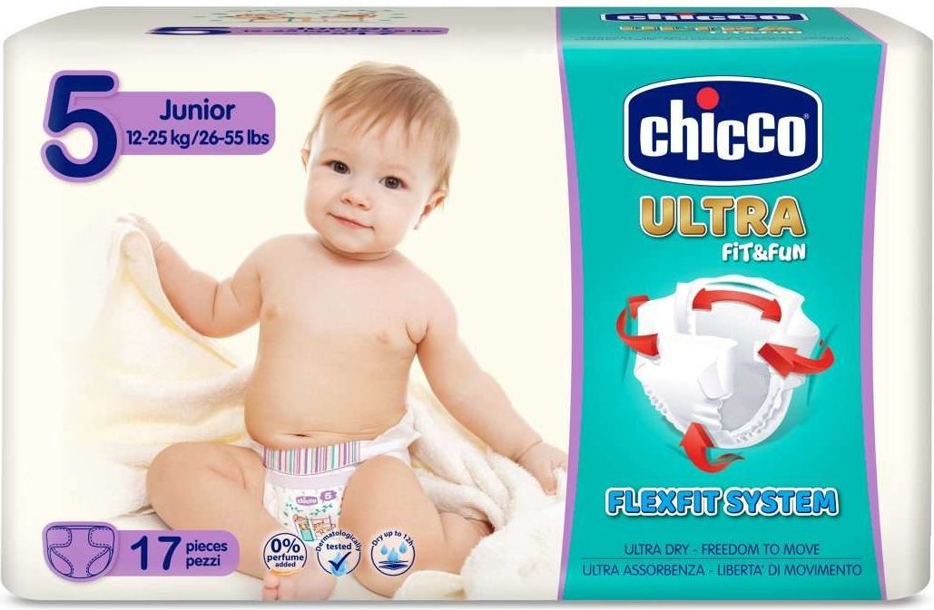 CHICCO Chicco Ultra Junior (12-25 kg) 17 ks - jednorázové pleny - obrázek 1
