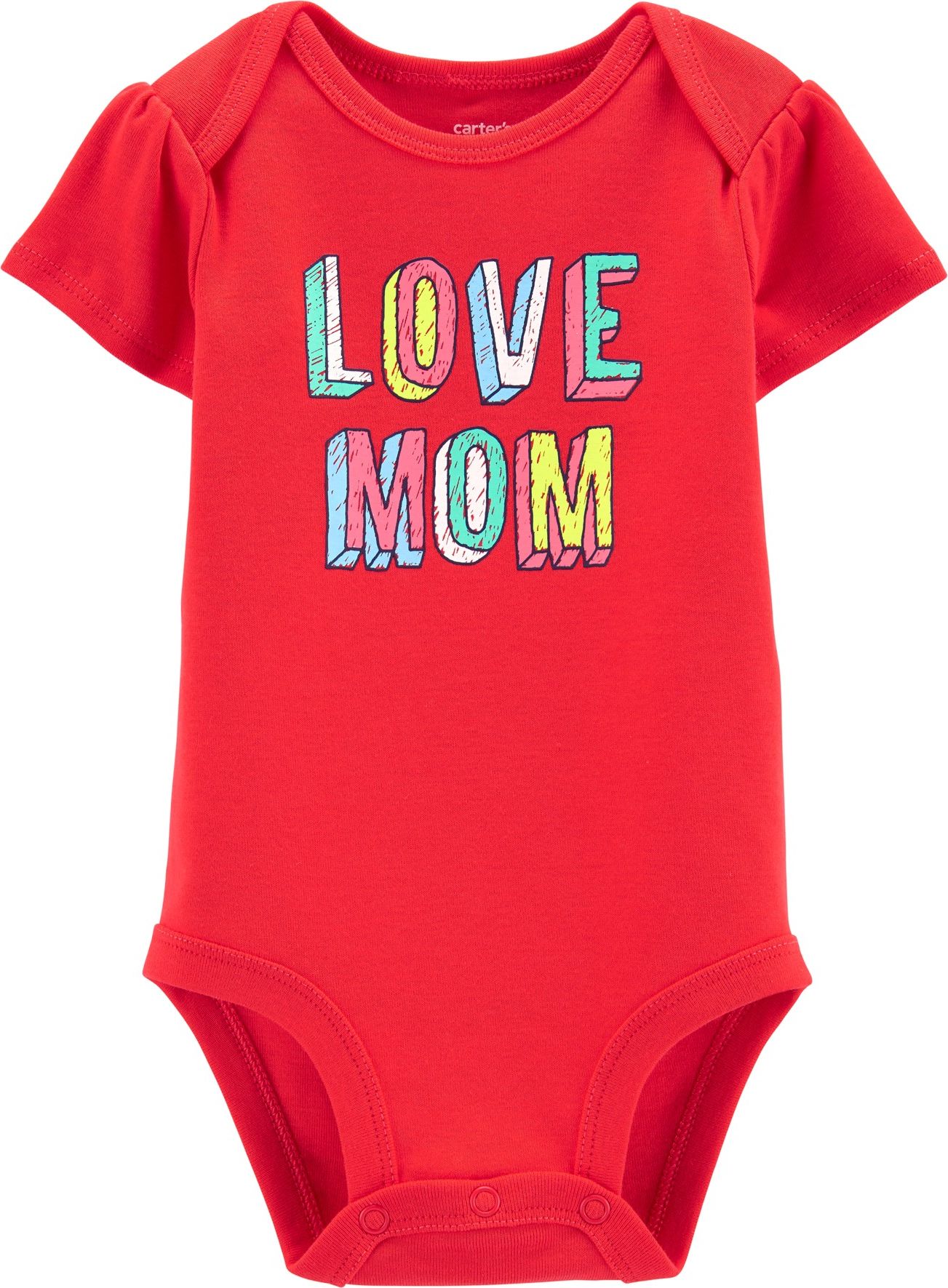 CARTER'S Body krátký rukáv Love Mom dívka 9 m/vel. 74 - obrázek 1