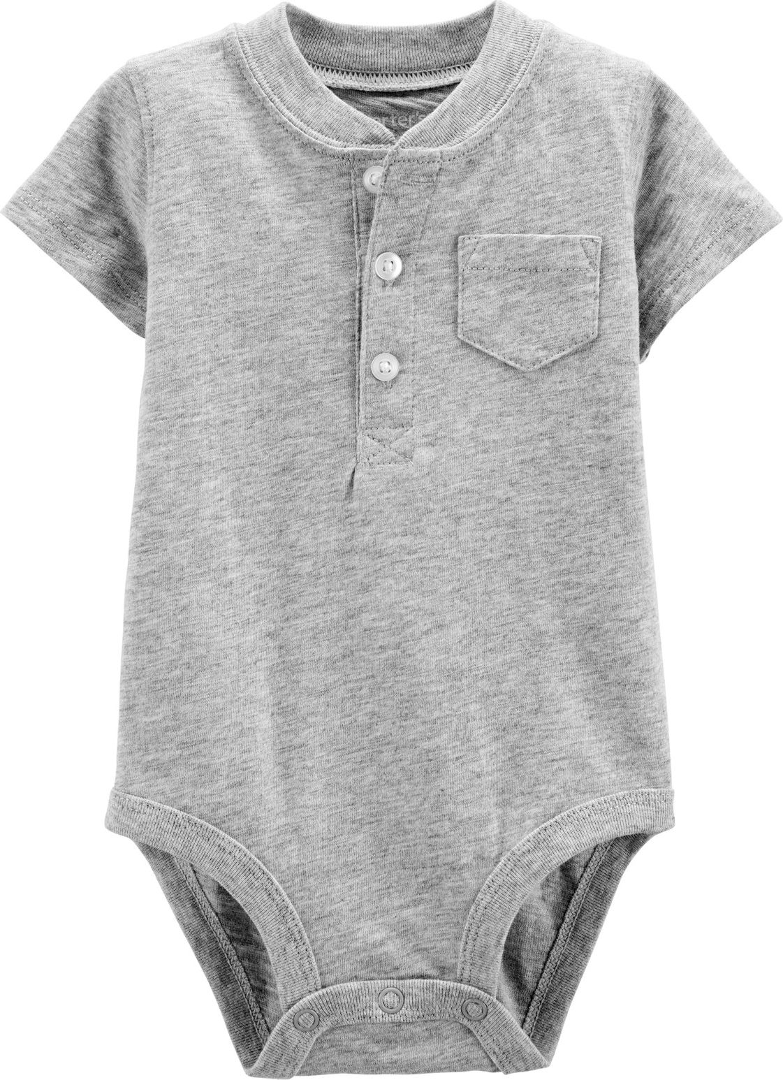 CARTER'S Body krátký rukáv Gray chlapec 6 m/vel. 68 - obrázek 1