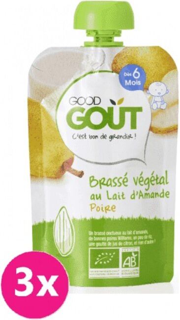 GOOD GOUT BIO Mandlový dezert s hruškou 3x90 g - obrázek 1