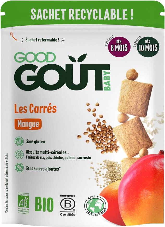 GOOD GOUT BIO Mangové polštářky 3x50 g - obrázek 2