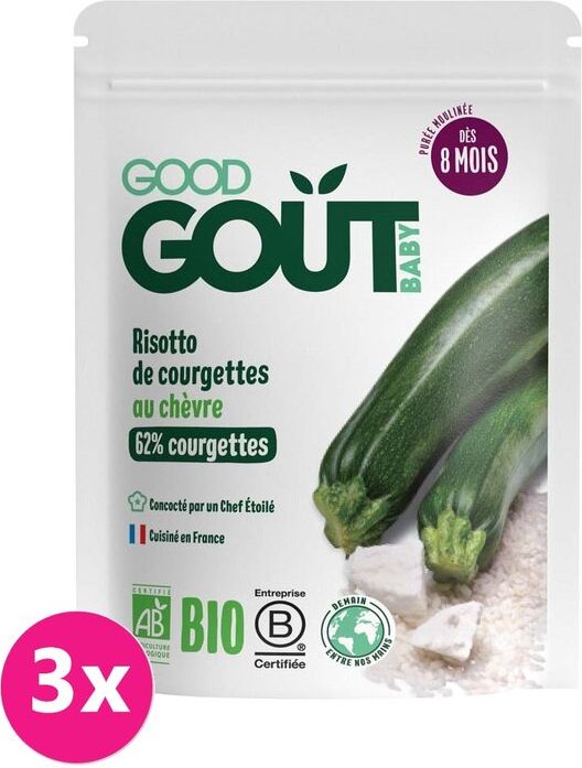 GOOD GOUT BIO Cuketové rizoto s kozím sýrem 3x190 g - obrázek 1