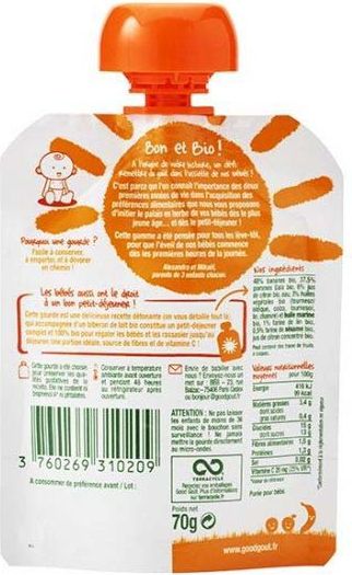 GOOD GOUT BIO Jablečná snídaně 3x70 g - obrázek 3