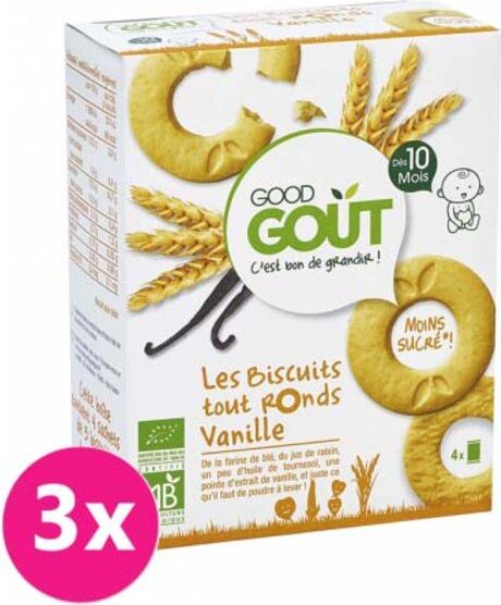 GOOD GOUT BIO Vanilková kolečka 3x80 g - obrázek 1