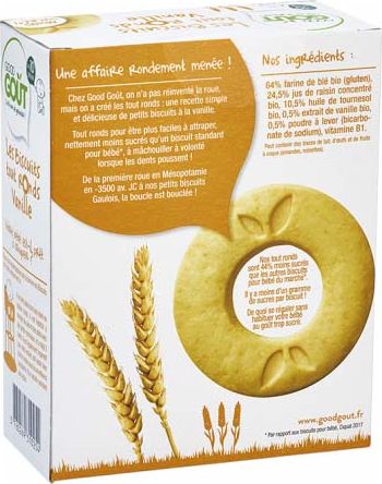 GOOD GOUT BIO Vanilková kolečka 3x80 g - obrázek 3