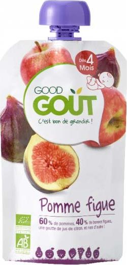 GOOD GOUT BIO Jablko a fíky 3x120 g - obrázek 2