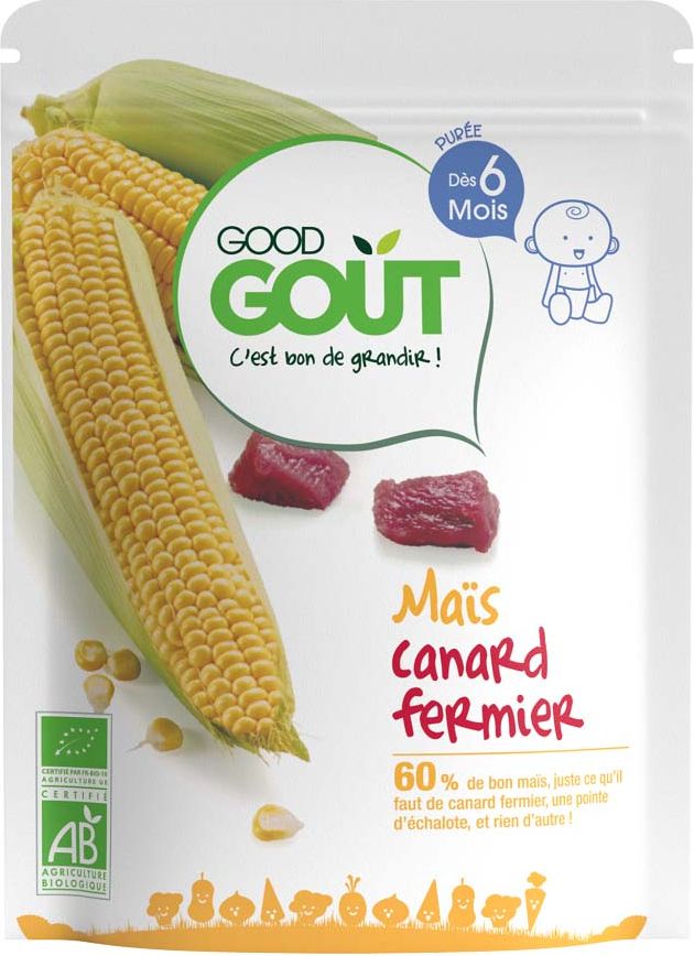 GOOD GOUT BIO Kukuřice s kachním masem 3x190 g - obrázek 2