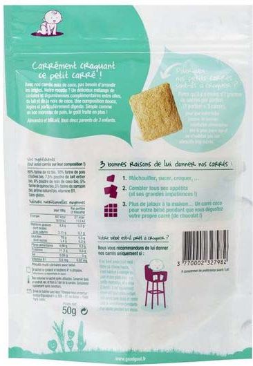 GOOD GOUT BIO Kokosové polštářky 3x50 g - obrázek 3