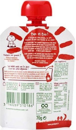 GOOD GOUT BIO Jahodová snídaně 3x70 g - obrázek 3
