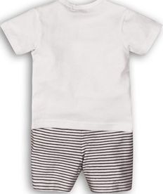 DIRKJE Set 2dílný C-SO SUNNY SAY CHEESE 80 White-Navy - obrázek 2