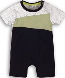DIRKJE Overal krátký rukáv C-SO SUNNY AROUND THE WORLD 68 Mint-Navy - obrázek 1