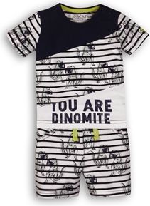 DIRKJE Set 2dílný C-SO SUNNY YOU ARE Dinomite 74 Navy-White - obrázek 1