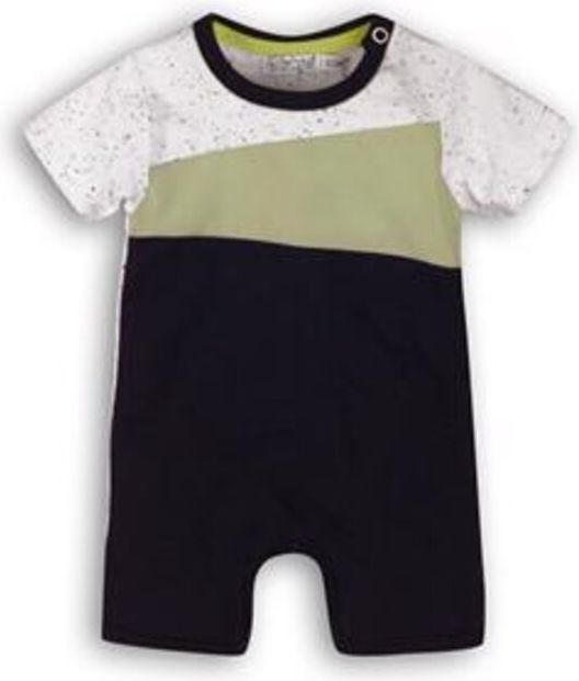DIRKJE Overal krátký rukáv C-SO SUNNY AROUND THE WORLD 62 Mint-Navy - obrázek 1