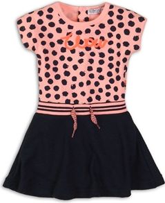 DIRKJE Šaty C- SO FRESH WONDERFUL 62 Pink/Black-Navy - obrázek 1