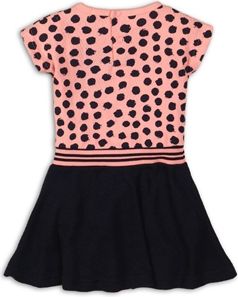 DIRKJE Šaty C- SO FRESH WONDERFUL 62 Pink/Black-Navy - obrázek 2