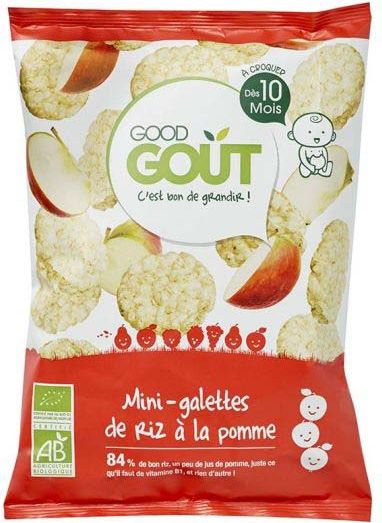 GOOD GOUT BIO Mini rýžové koláčky s jablky 3x40 g - obrázek 2