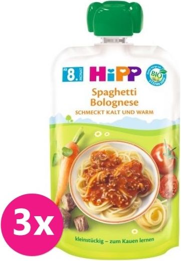 3 x HiPP BIO Boloňské špagety od uk. 7. měsíce, 130 g - obrázek 1