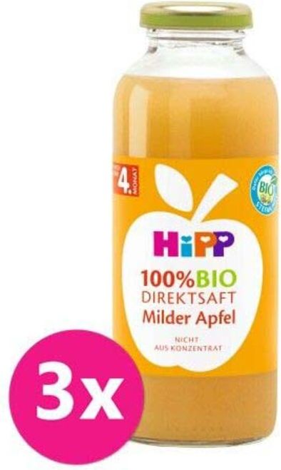 3x HiPP 100 % Bio Juice Jablečná šťáva - obrázek 1