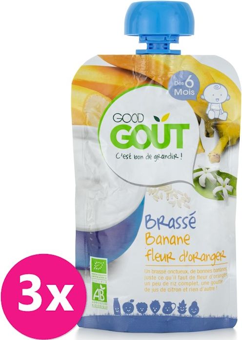 3x GOOD GOUT Banánový jogurt s pomerančovým květem 90 g - obrázek 1