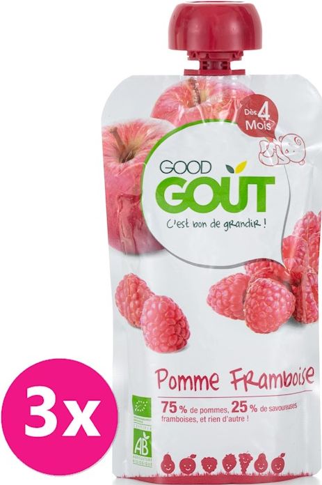 3x GOOD GOUT Jablko s malinou 120 g - obrázek 1