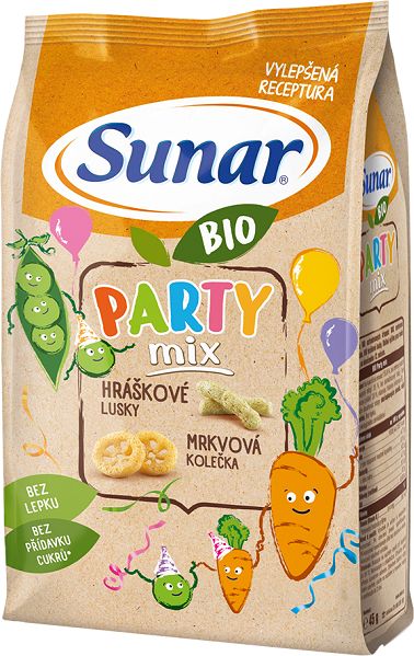 3x SUNAR BIO Křupky Party mix 45 g - obrázek 3