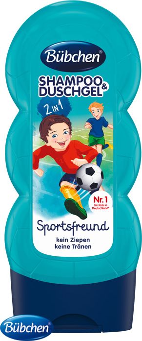 BÜBCHEN Kids šampon a sprchový gel 2v1 Malý fotbalista 230 ml - obrázek 1