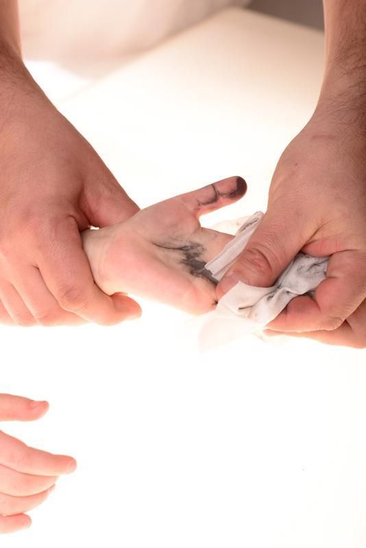 Baby Dab Barva na dětské otisky 2ks modrá šedá - obrázek 3