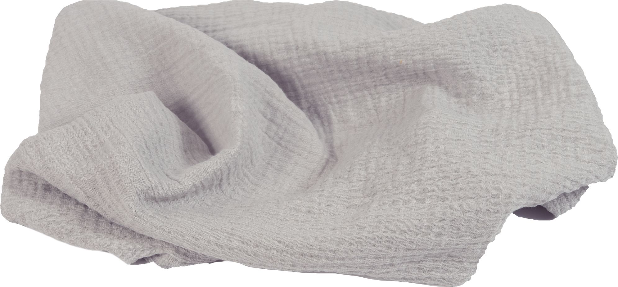BABYMATEX Přikrývka bavlněná Muslin světle šedá 120x80 cm - obrázek 1