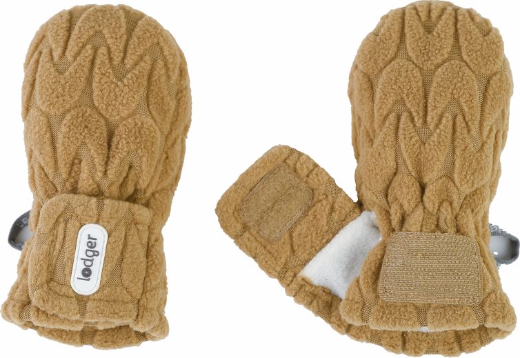 LODGER Rukavičky Mittens Empire Fleece Dark Honey 6 - 12 měsíců - obrázek 2