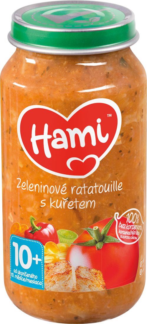 3x HAMI Zeleninový talíř s kuřetem (250 g) - maso-zeleninový příkrm - obrázek 2