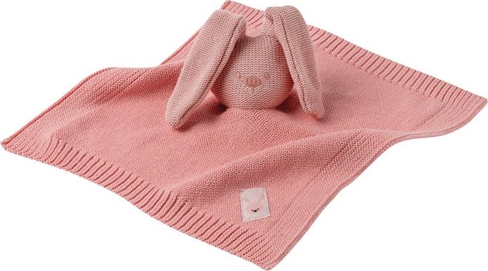 NATTOU Hračka mazlíček pletený bavlněný Lapidou pink 32x32 cm - obrázek 1