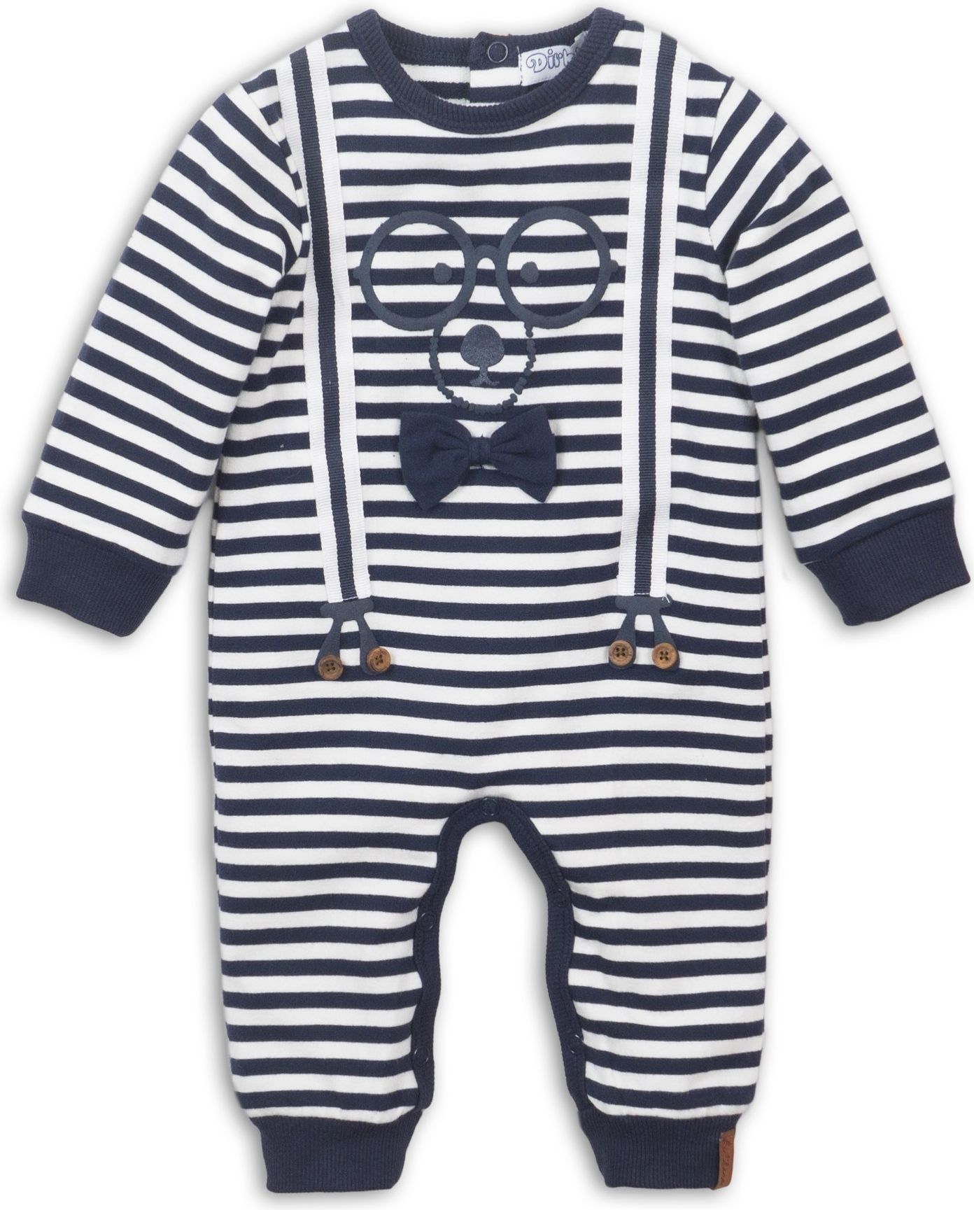 DIRKJE Set 1-dílný D-JUST BE COOL HI THERE 62 Navy + off white - obrázek 1