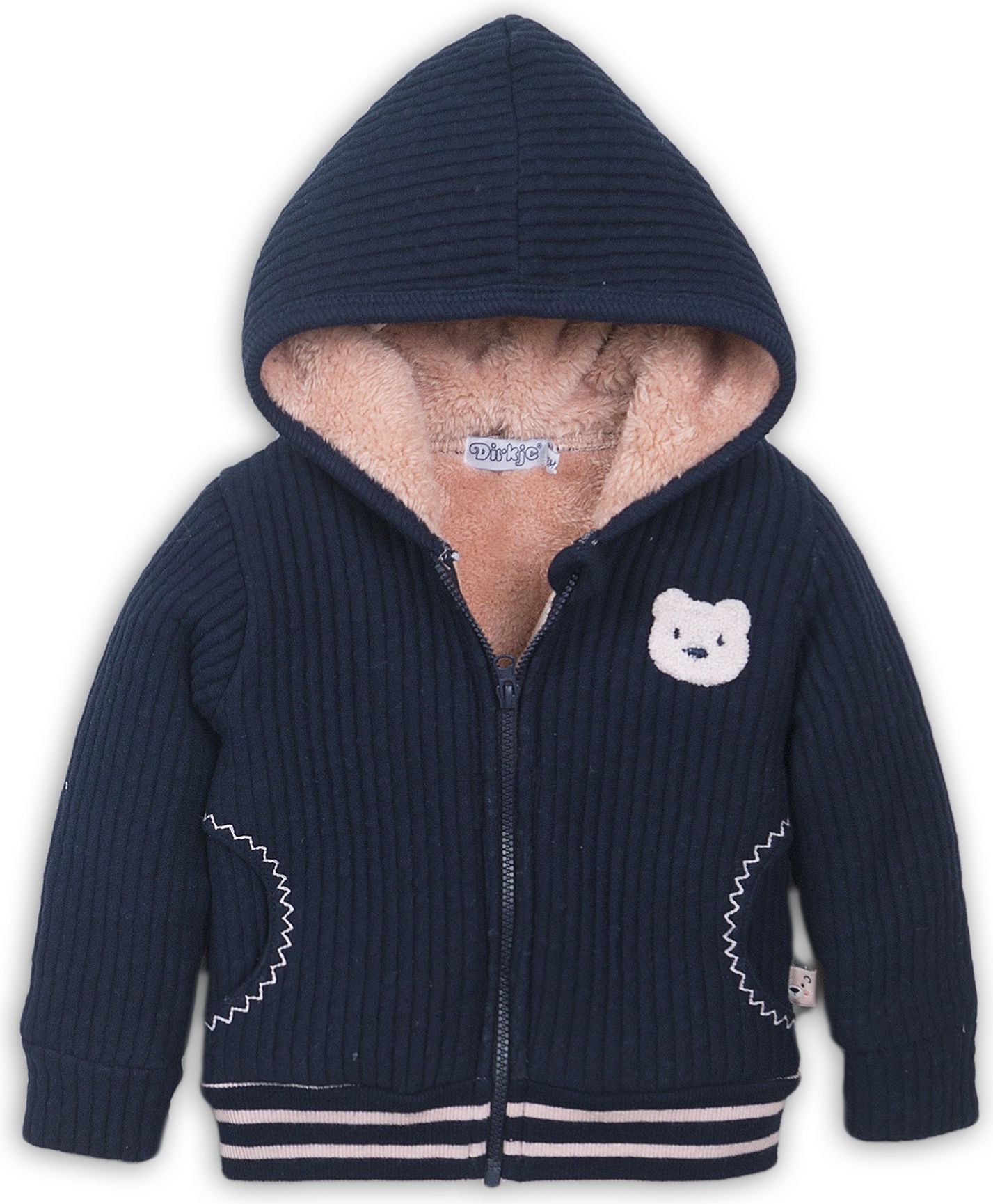 DIRKJE Mikina s kapucí D-JOY 86 Navy - obrázek 1