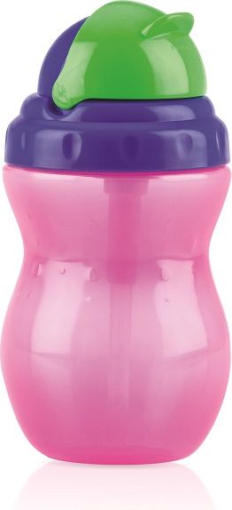 NUBY Hrneček netekoucí s měkkým sklápěcím brčkem, 12m+ (300 ml) - obrázek 6