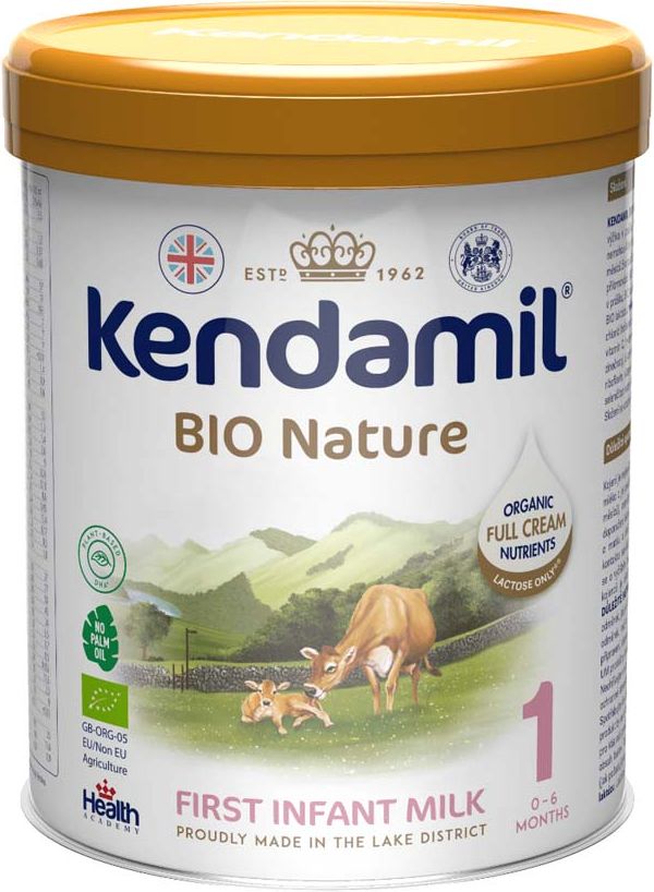 3x KENDAMIL Kojenecké BIO nature mléko 1 (800 g) DHA+ - obrázek 2