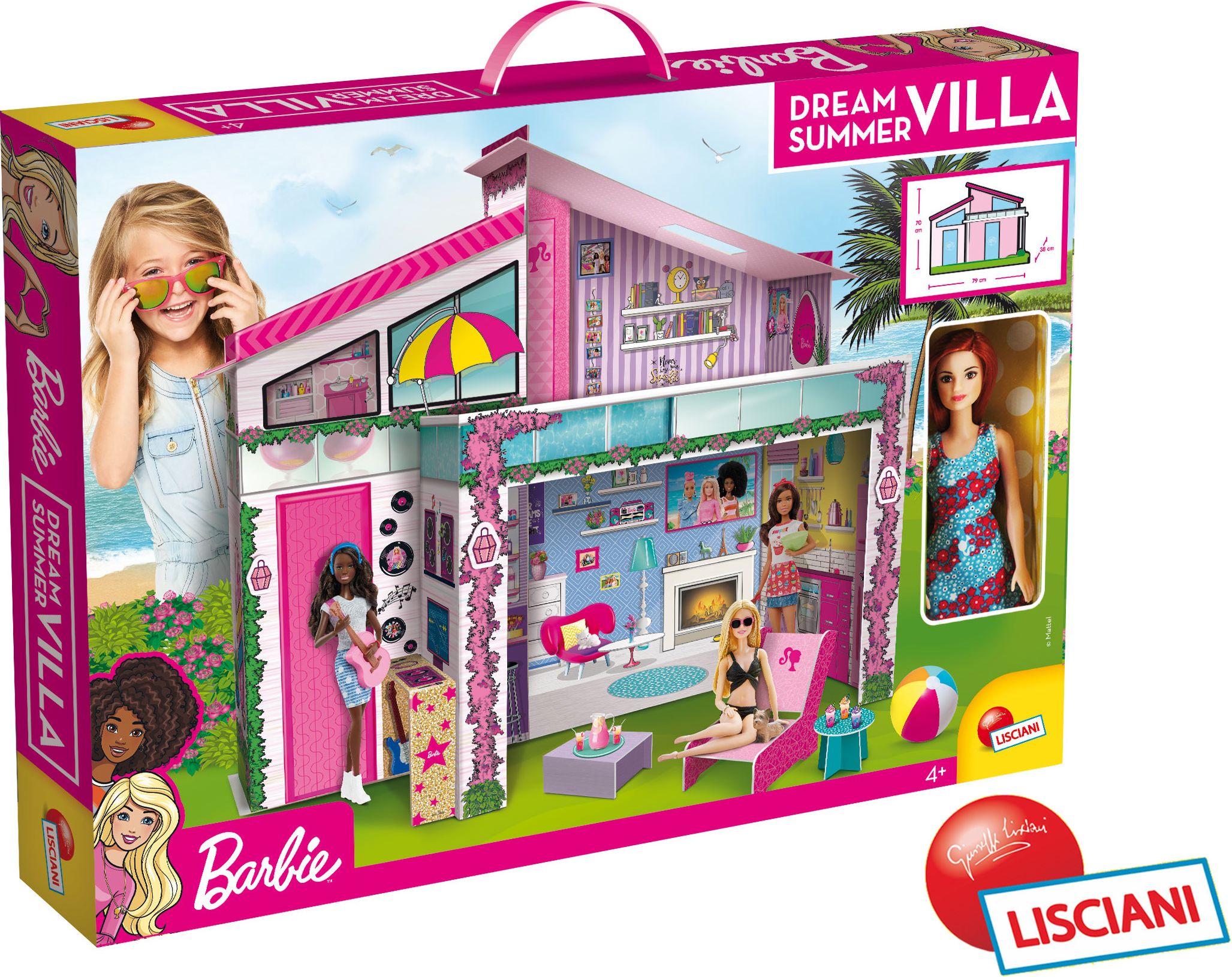 Barbie Lisciani Domeček s panenkou - obrázek 1