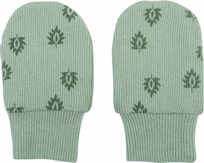 LODGER Rukavičky Mittens Print Rib Silt Green - obrázek 1