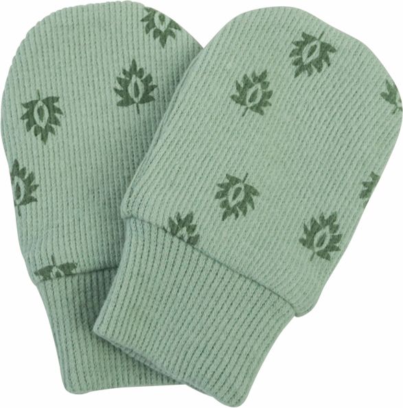 LODGER Rukavičky Mittens Print Rib Silt Green - obrázek 2