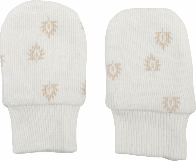 LODGER Rukavičky Mittens Print Rib Cloud Dancer - obrázek 1
