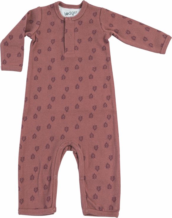 LODGER Žebrovaný overal Jumper Print Rib Rosewood 56 - obrázek 1