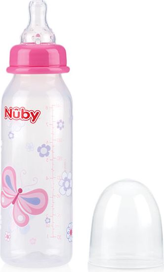 NUBY Láhev kojenecká 1-2-3 průtok, 3m+ (240 ml) - obrázek 3