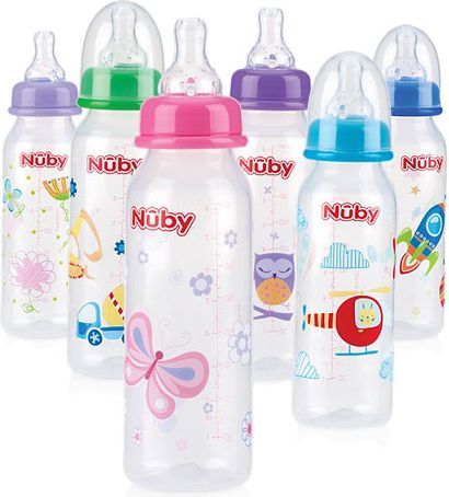 NUBY Láhev kojenecká 1-2-3 průtok, 3m+ (240 ml) - obrázek 8