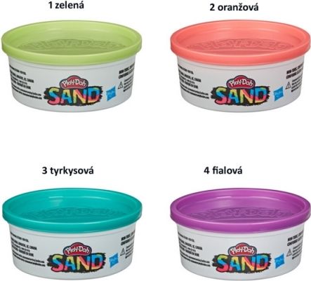 Play-Doh písek samostatné kelímky - obrázek 1