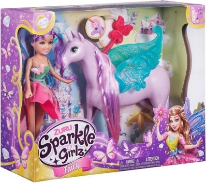 Víla Sparkle Girlz s jednorožcem svítícím - obrázek 5